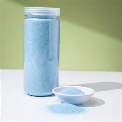 Arena de color azul claro